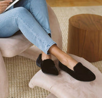 Mave & Chez Women's Audrey Velvet Loafer in black - women's flats - view 4