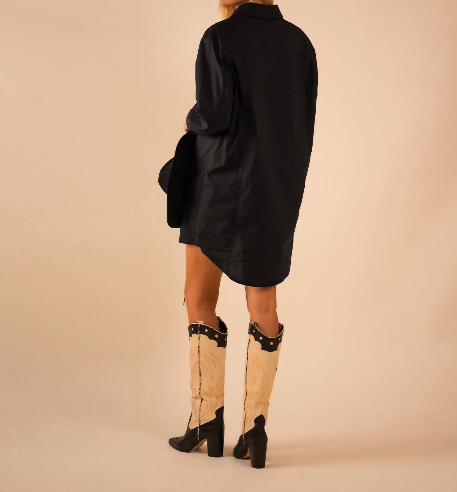 Care Tucker - Basic Preslie Poplin Shirt Mini Dress