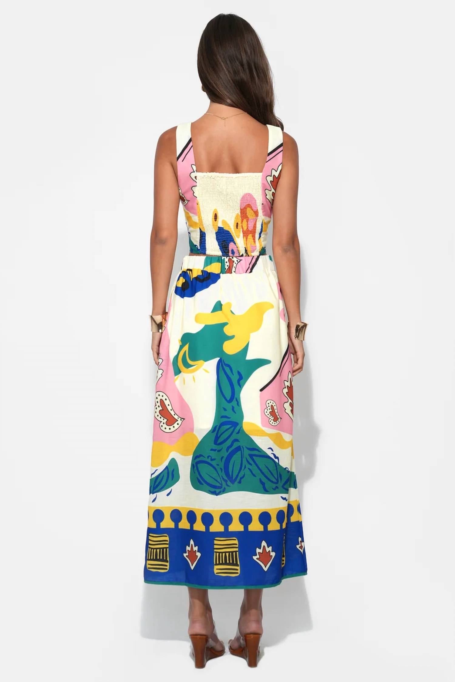 Adelyn Rae - Annie Print Skirt