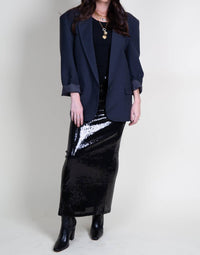 Lna - Elettra Sequin Column Maxi Skirt