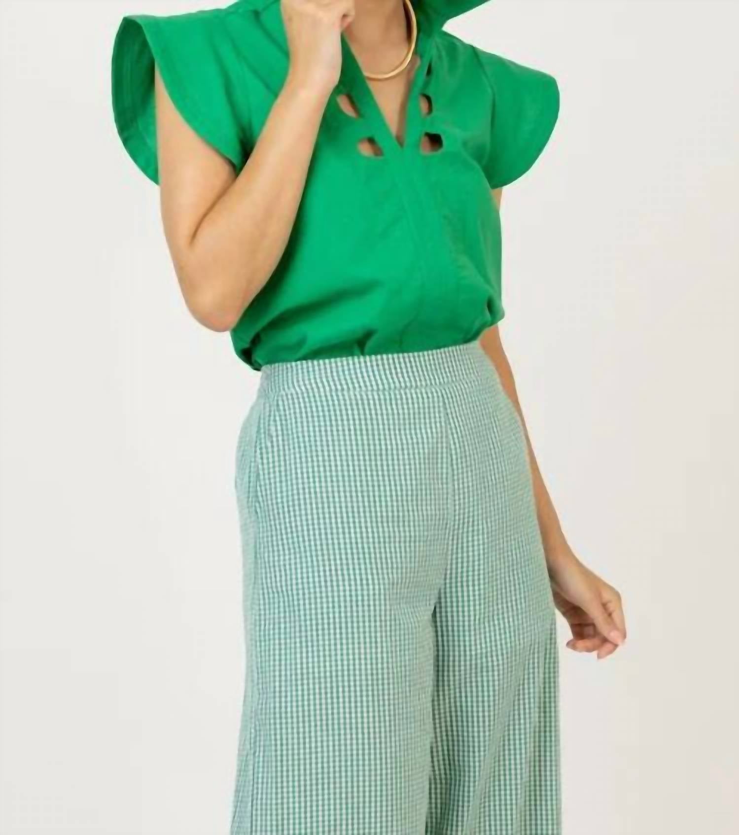 Thml - Collared Short Sleeve Top
