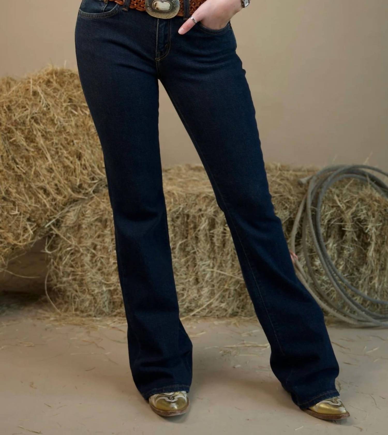 Re/Done - Midrise Baby Bootcut Jean