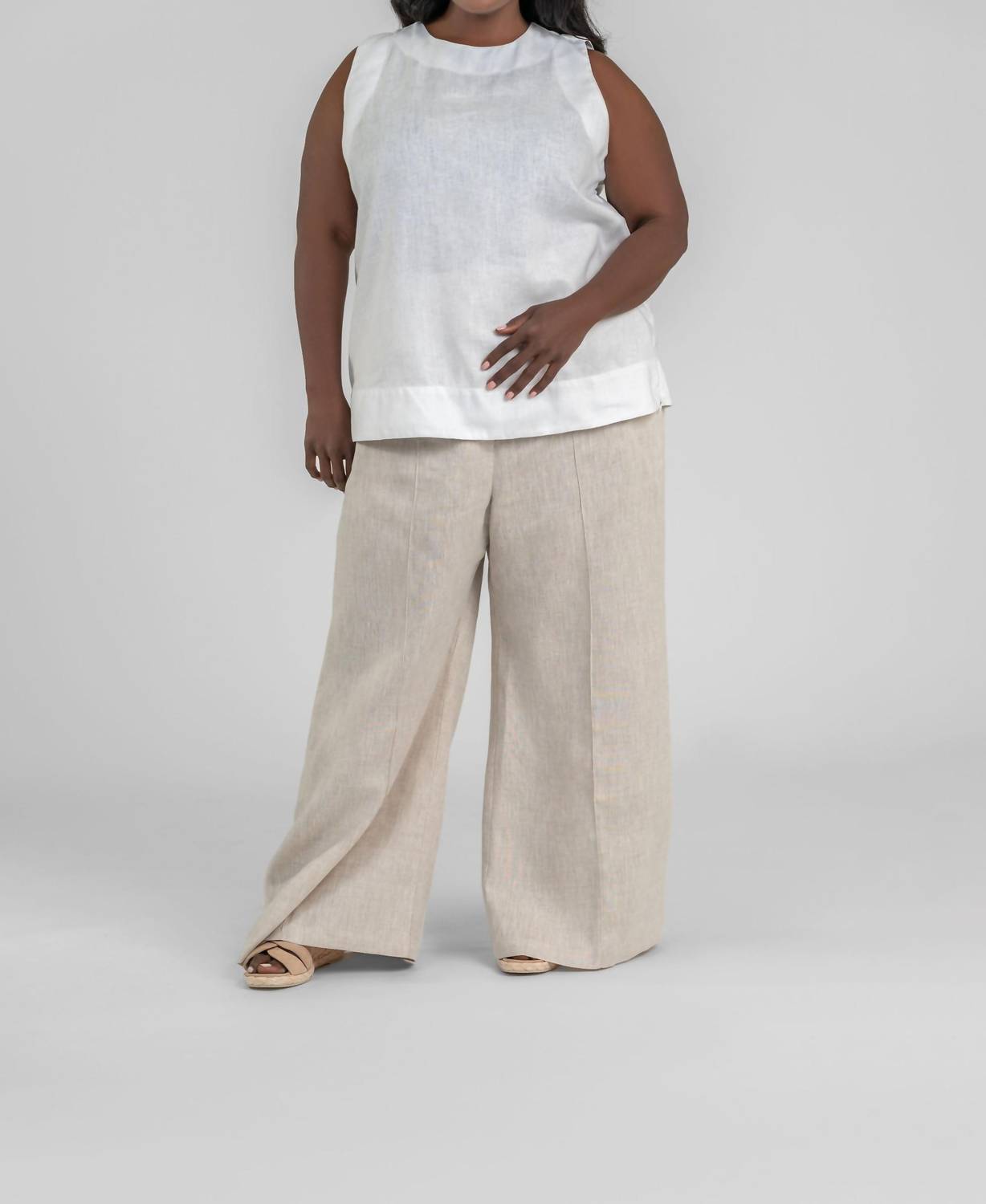 Adriana Contreras - Ava Linen Tank Top - Plus