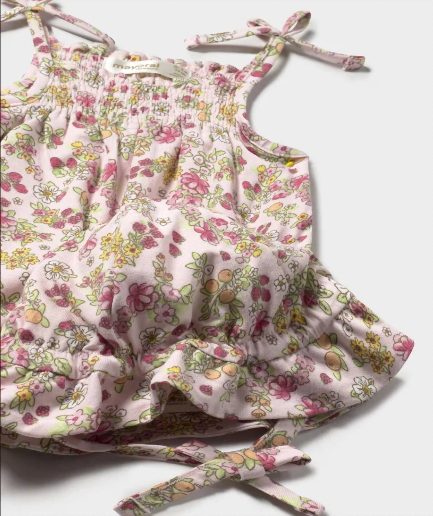Mayoral - Girl's Two Piece Floral Sun Romper With Hat
