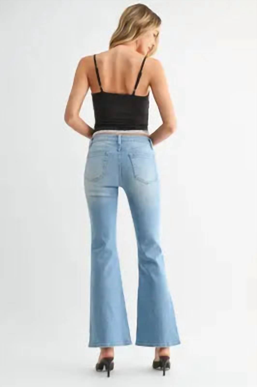 Just Black Denim - Low Rise Flare Jean