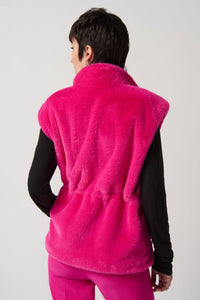 Joseph Ribkoff - Stacia Faux Fur Vest With Pockets