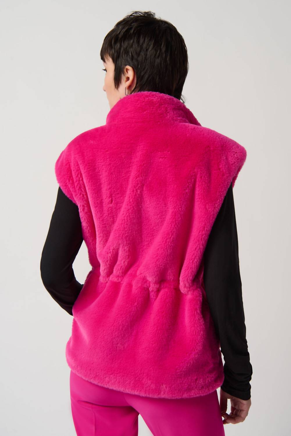 Joseph Ribkoff - Stacia Faux Fur Vest With Pockets