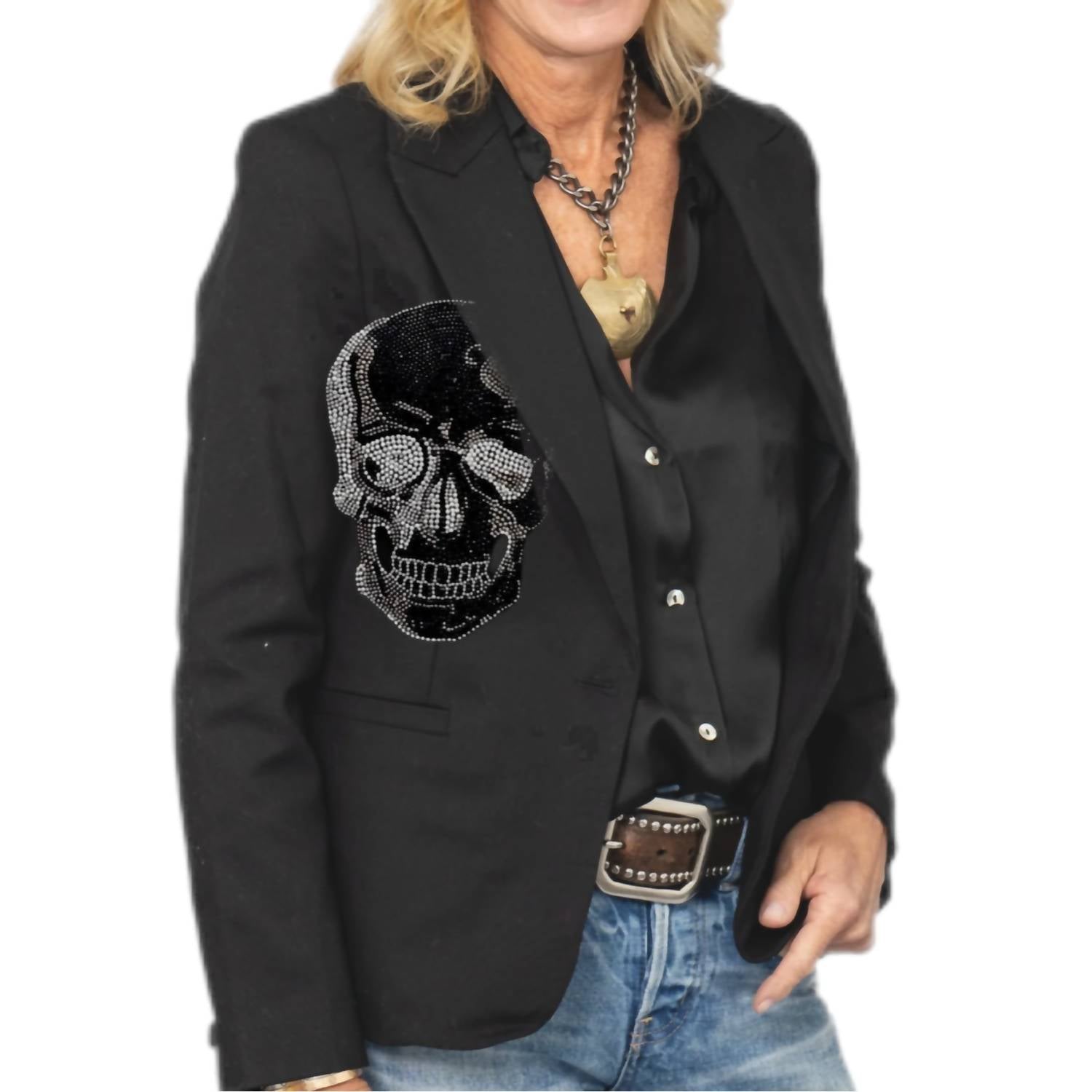 Hipchik - Skull Front Graphic Blazer