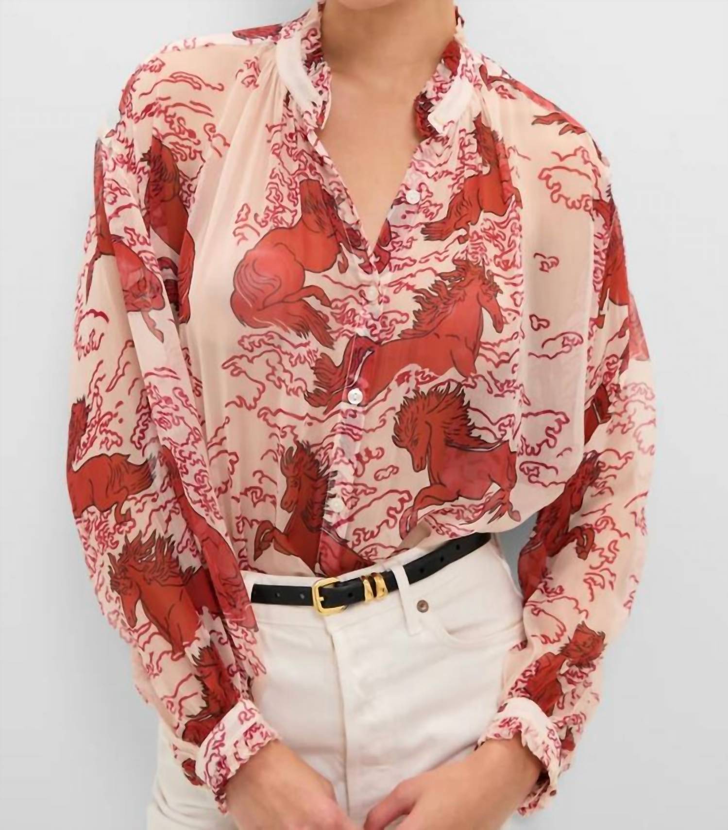 Alix Of Bohemia - Poet Rouge Pegasus Blouse