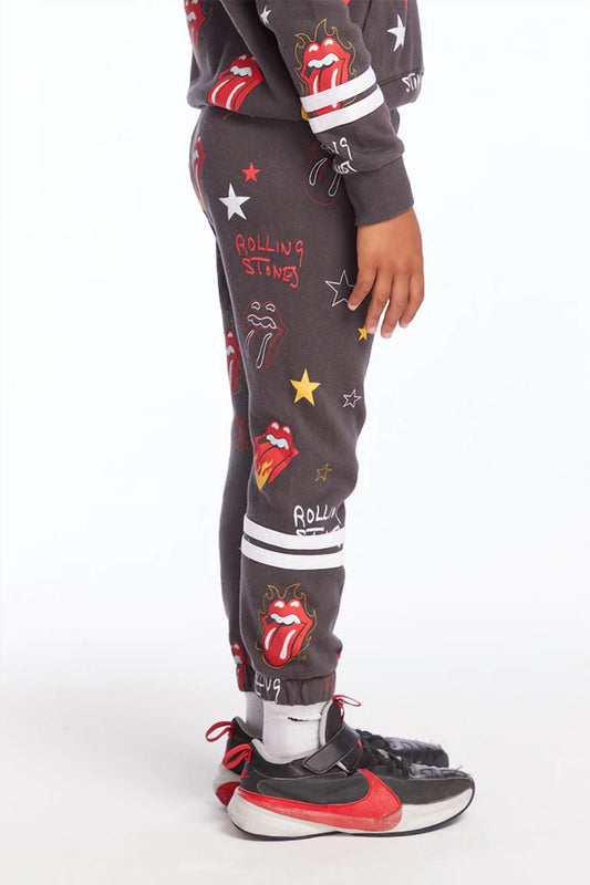 Chaser - Rolling Stones Tongue Logo Stars Lounge Pants