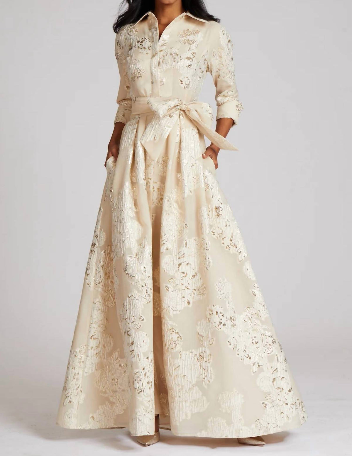 Teri Jon - Shirtdress Gown