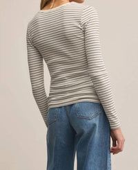 Z Supply - Stella Striped Modal Rib Henley Top
