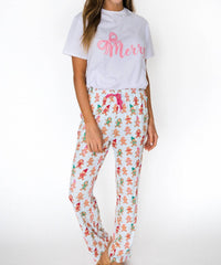 Rufflebutts - Unisex - Bamboo Gingerbread Buddies Pajama Pants