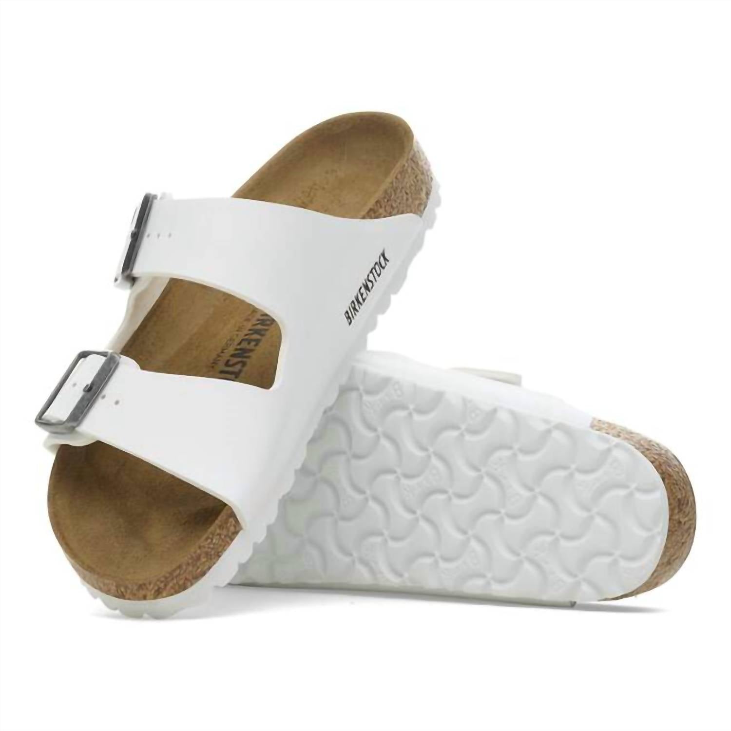 BIRKENSTOCK Women's Arizona Vegan Sandal in white - women's sandal - view 4