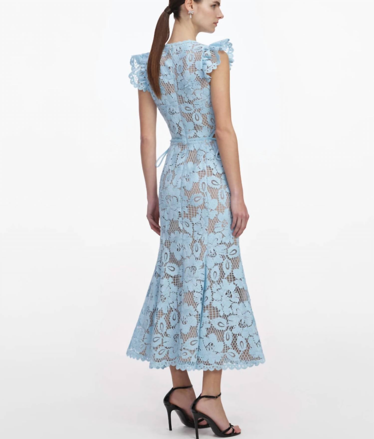 Self-Portrait - Crochet Lace Midi Dress