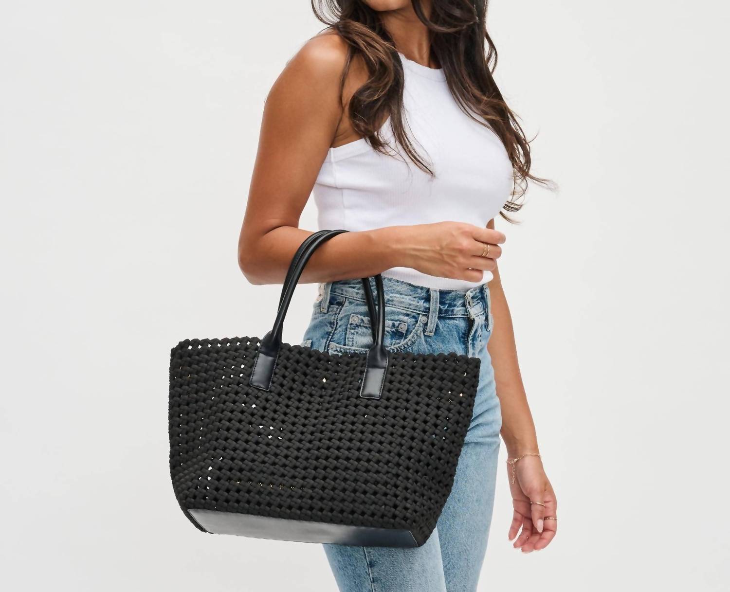 Sol And Selene - Women's Solstice Medium Hand Woven Knot Tote Bag