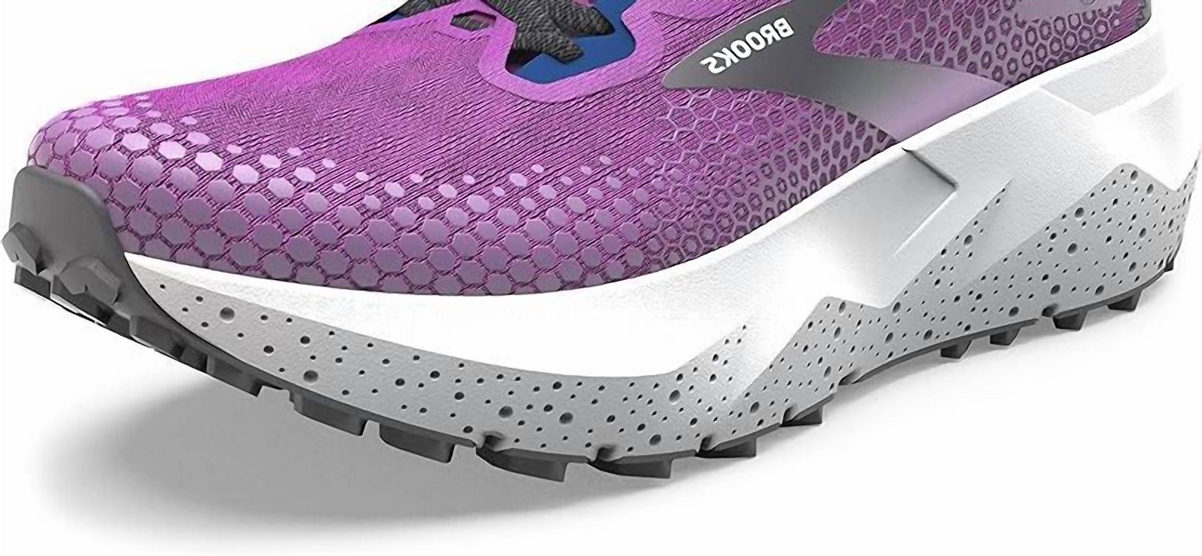 BROOKS Women's Caldera 6 Trail Running Shoes in purple violet navy - women's shoe - alternate view