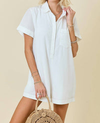 Day + Moon - Washed Tencel Denim Romper