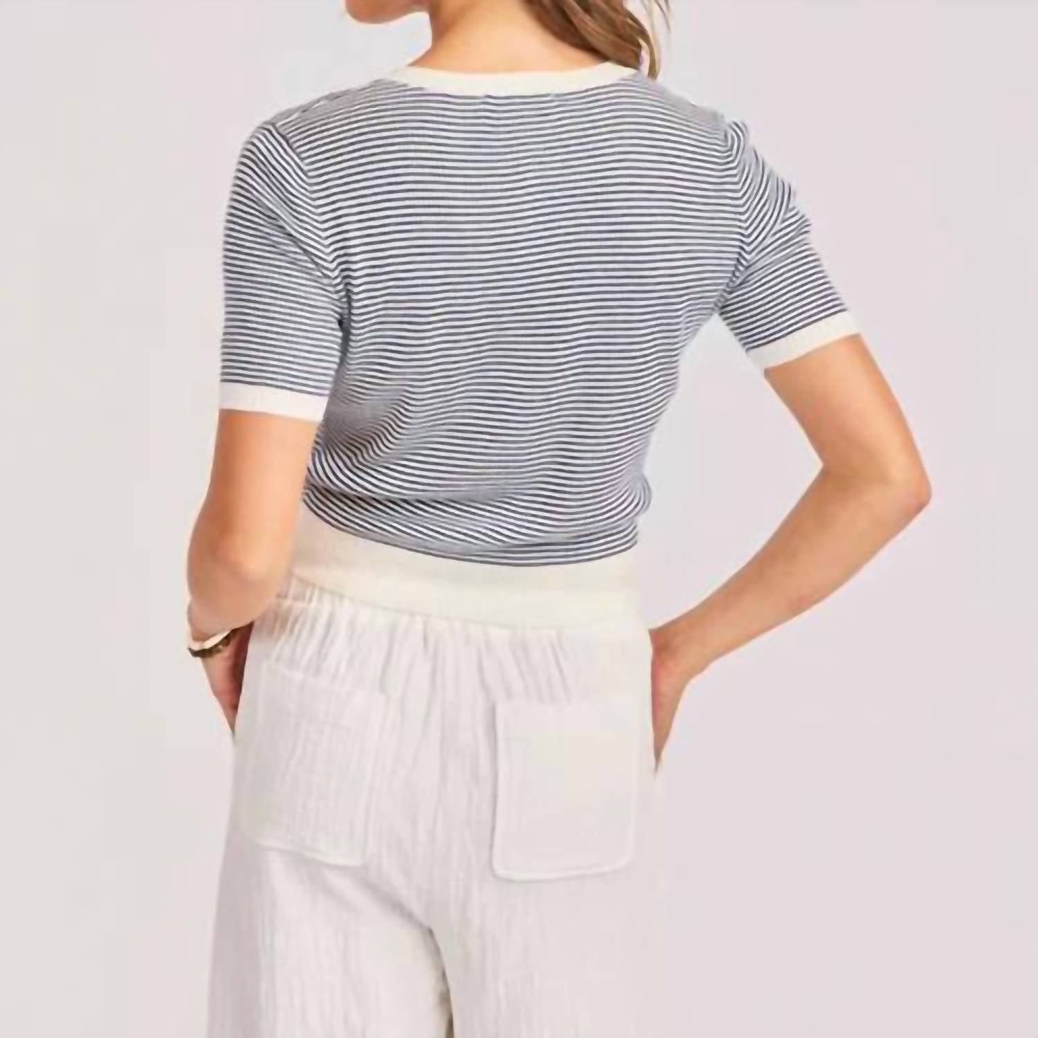 Sadie & Sage - Mavi Stripe Cardigan