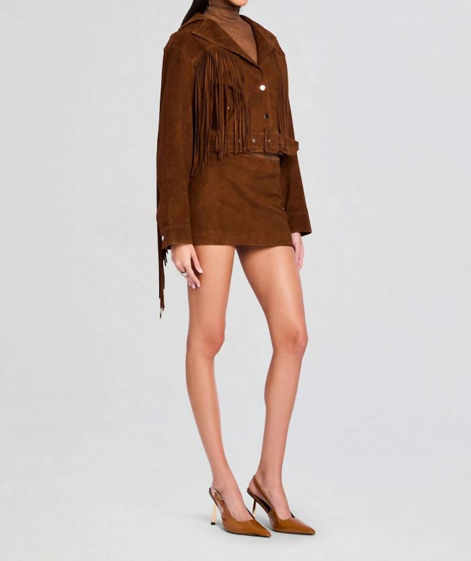 Retrofete - Valerie Suede Mini Skirt