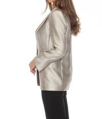 Joseph Ribkoff One Button Split Cuff Blazer in gold - women's jacket - detail view