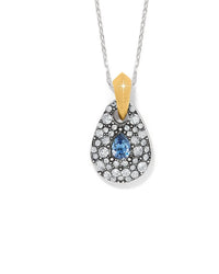 Brighton Women's Mystery Of Love Necklace in silver blue - women's item - detail view