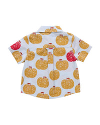 PINK CHICKEN Jack Polo Shirt in gold apples - kids' shirt - detail view