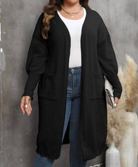 Lily Clothing - Open Front Knit Cardigan - Plus