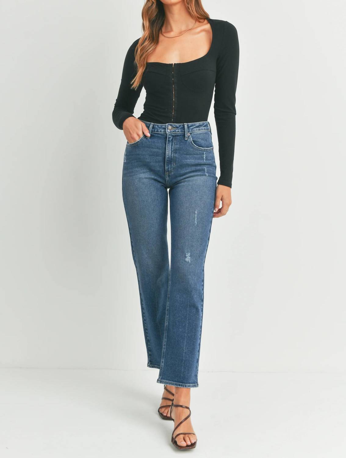 Just Black Denim - Sienna Straight Leg Jeans