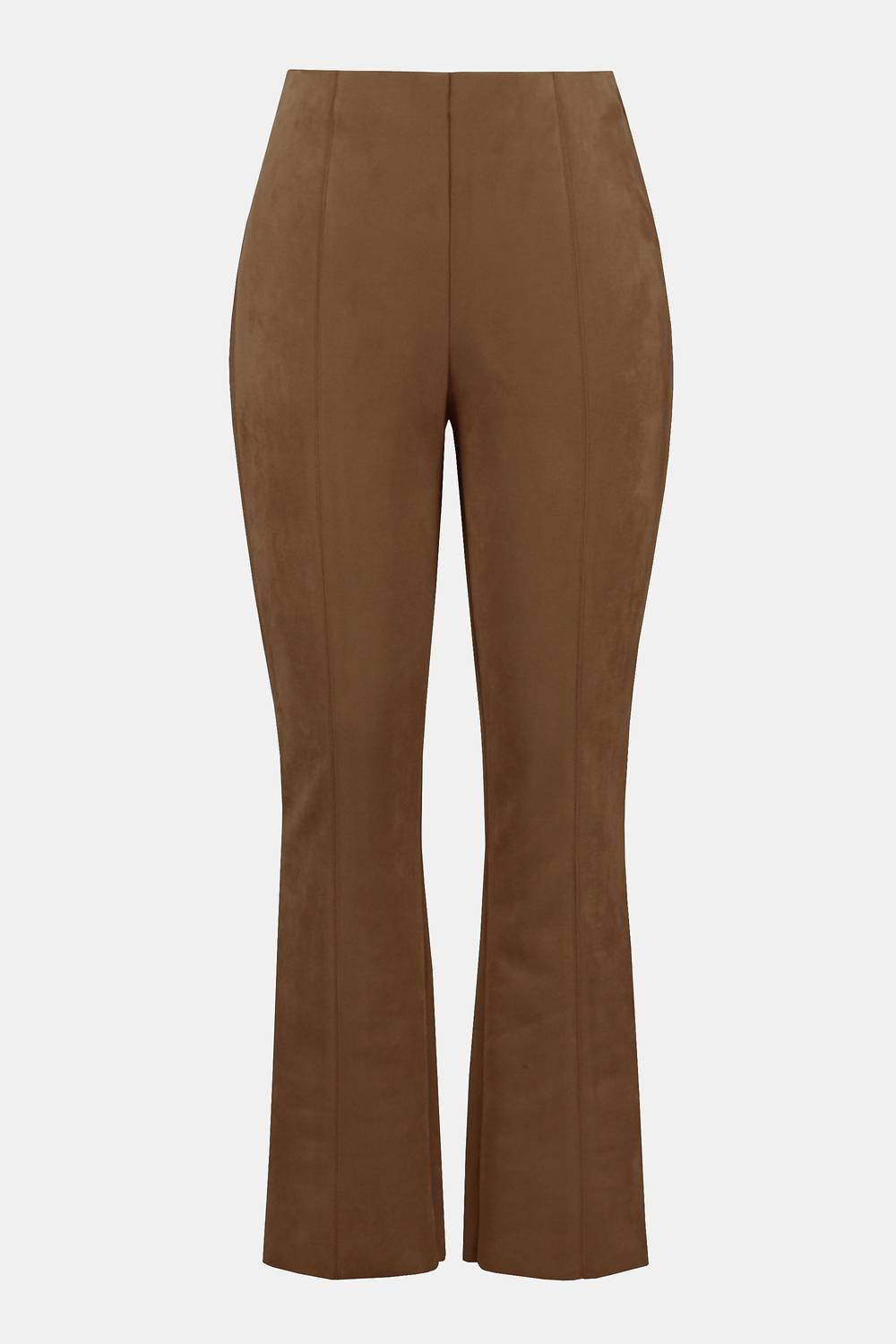 Joseph Ribkoff - Marled Suede Flare High-rise Trousers