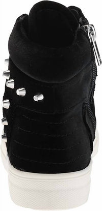 Nina Girls Ima High-top Sneakers in black velvet - kids' sneaker - view 5