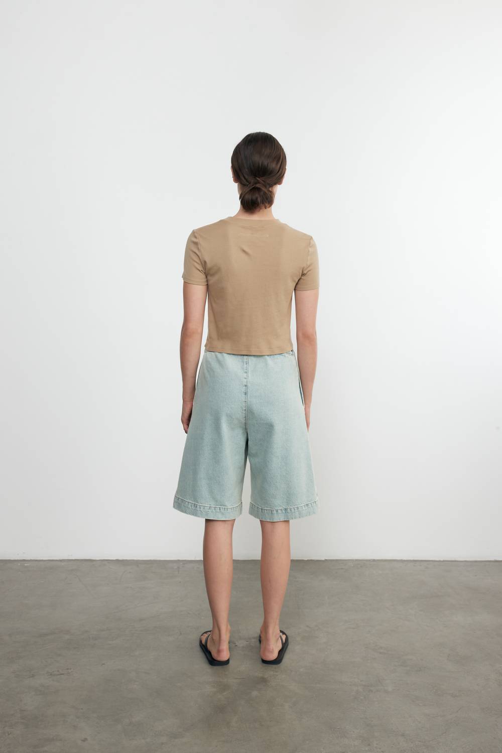 Enza Costa - SUPIMA COTTON CROPPED PERFECT SHORT SLEEVE TEE