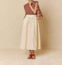 Indi & Cold - Poplin Midi Skirt