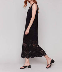 Charlie B - Crochet Sleeveless Maxi Dress