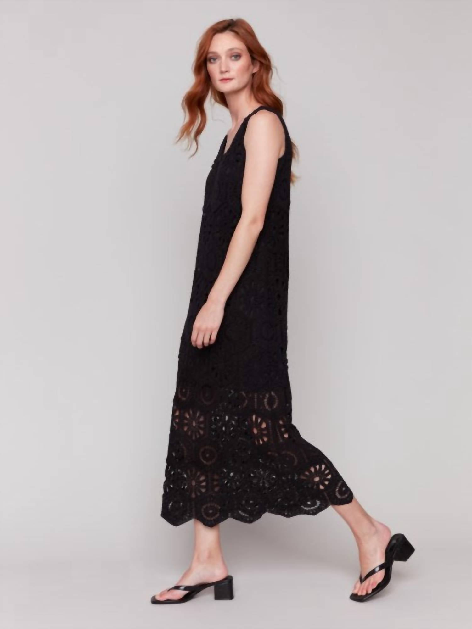 Charlie B - Crochet Sleeveless Maxi Dress
