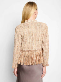 Nic + Zoe - Isadora Iconic Cork Fringe Knit Jacket
