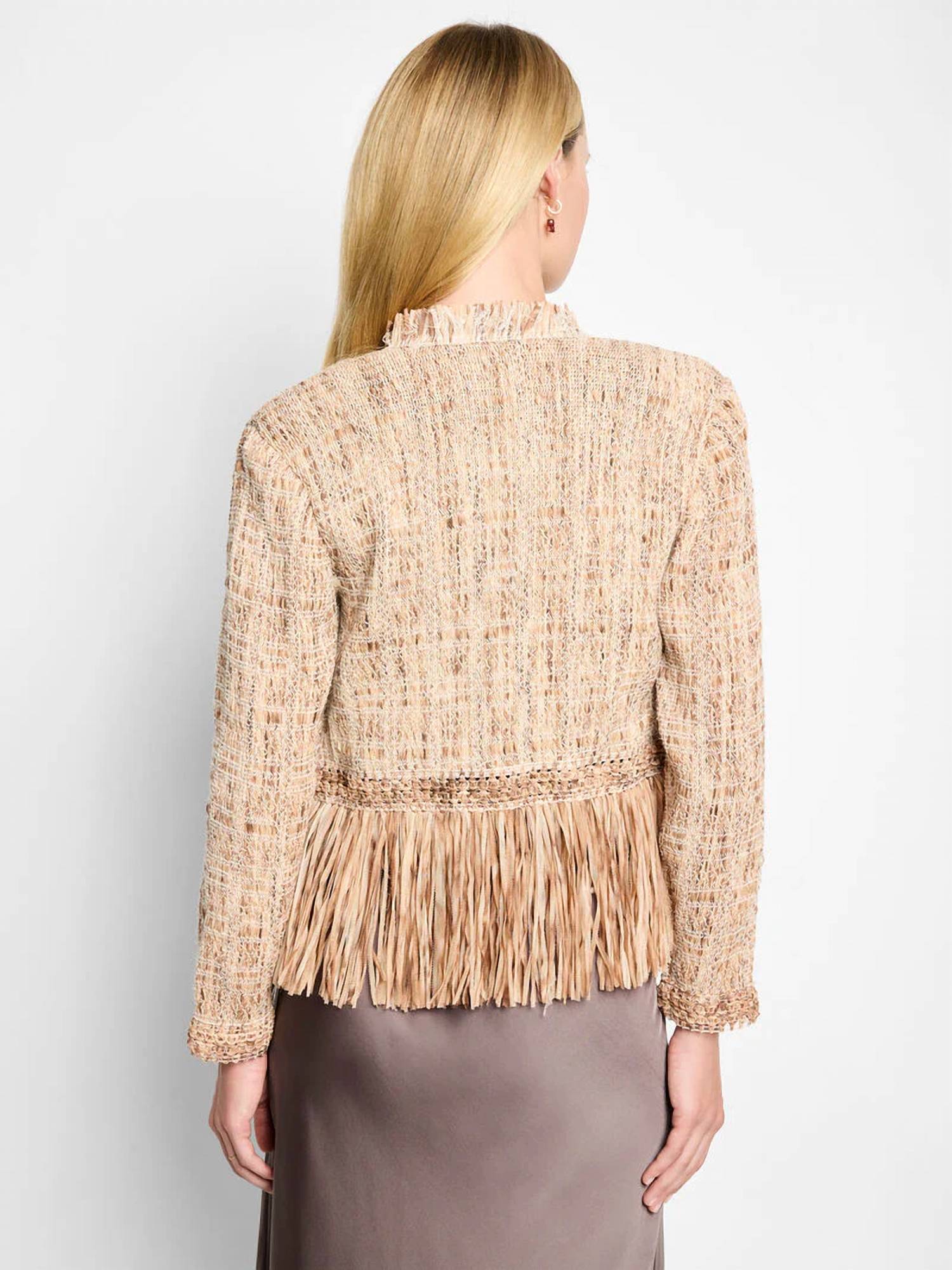 Nic + Zoe - Isadora Iconic Cork Fringe Knit Jacket