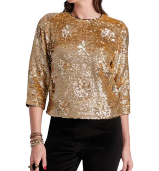 Frances Valentine - TAYLOR SEQUIN TOP FLORAL