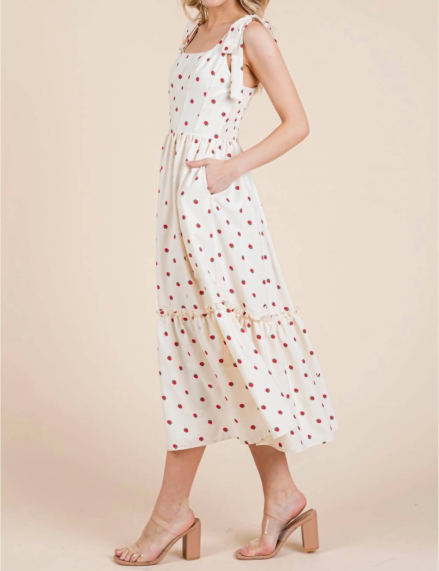 Geegee - Strawberry Fields Midi Sundress