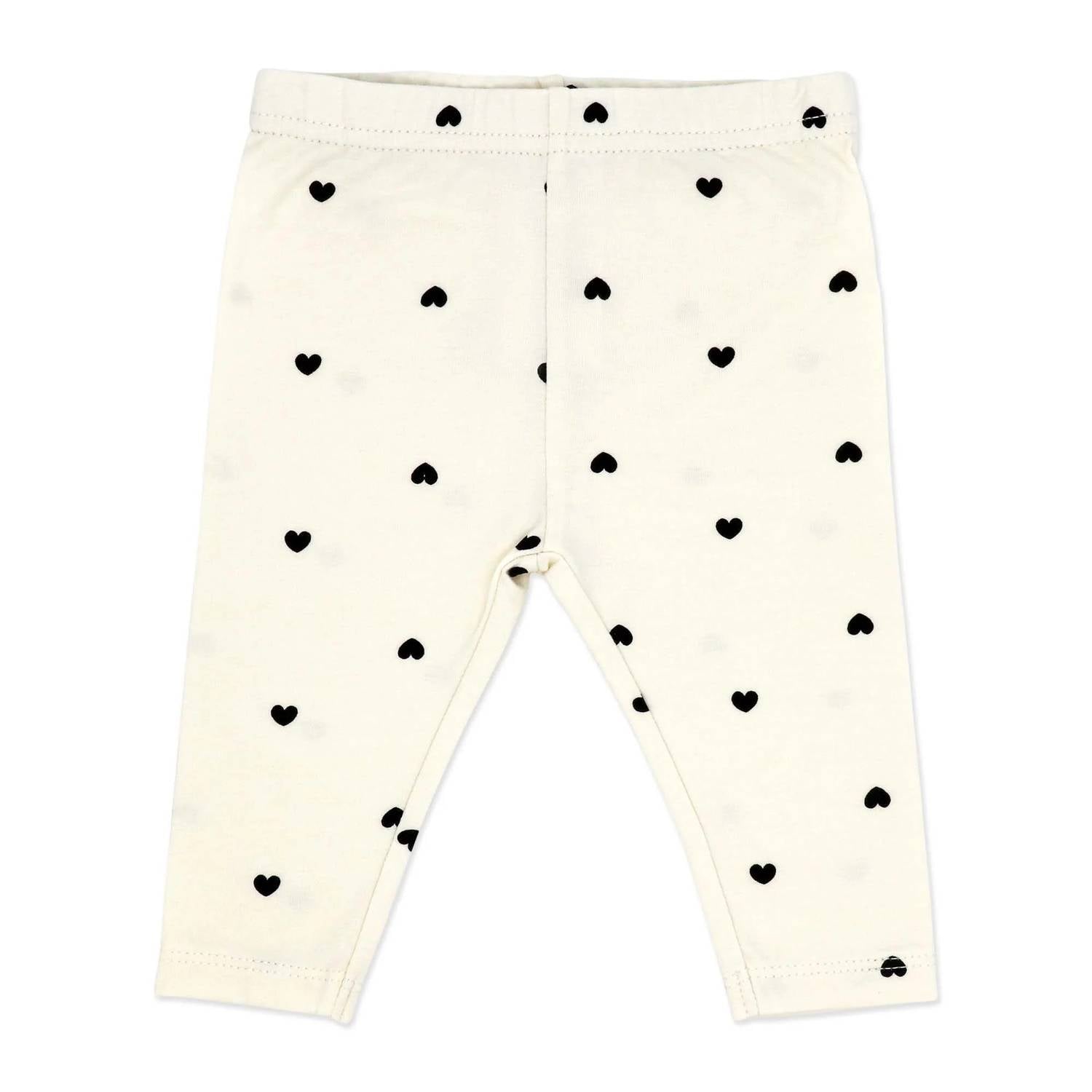 Rose Textiles - Girl's Scattered Hearts Pant Three Piece Set With Headband