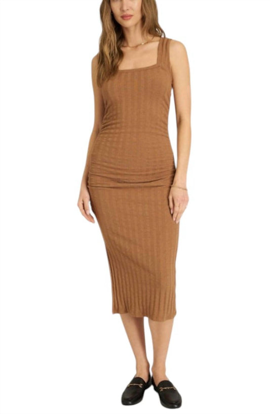 Project Social T - Montara Square Neck Rib Midi Dress