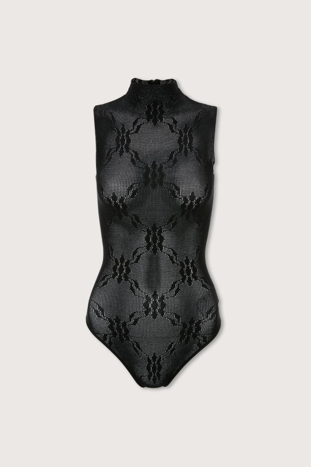 VICTORIA BECKHAM Sleeveless High Neck Bodysuit in black - women's shirt - view 4