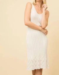 Mystree - Cinched Waist Sweater Dress