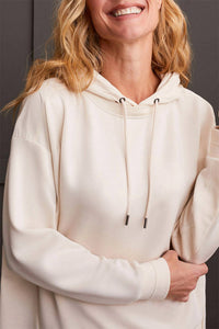 Tribal - Layered Jersey Top With Hood