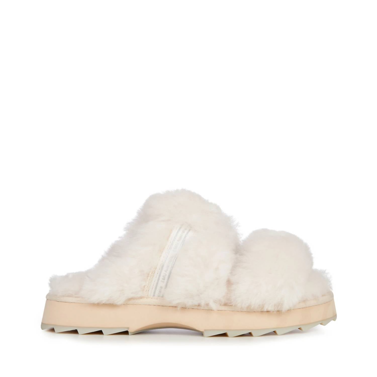 EMU Australia Women's Wobbecong Sheepskin Slides in natural - women's shoe - detail view