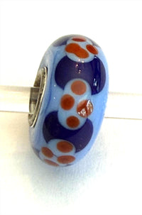 Trollbeads Women's Universal Bead Charm in unique blue navy red - women's jewelry