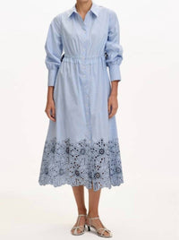EXQUISE Wilhelmina Dress in blue - women's dress
