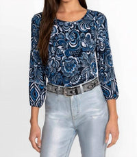 Johnny Was - THE JANIE FAVORITE PUFF SLEEVE KNIT TEE