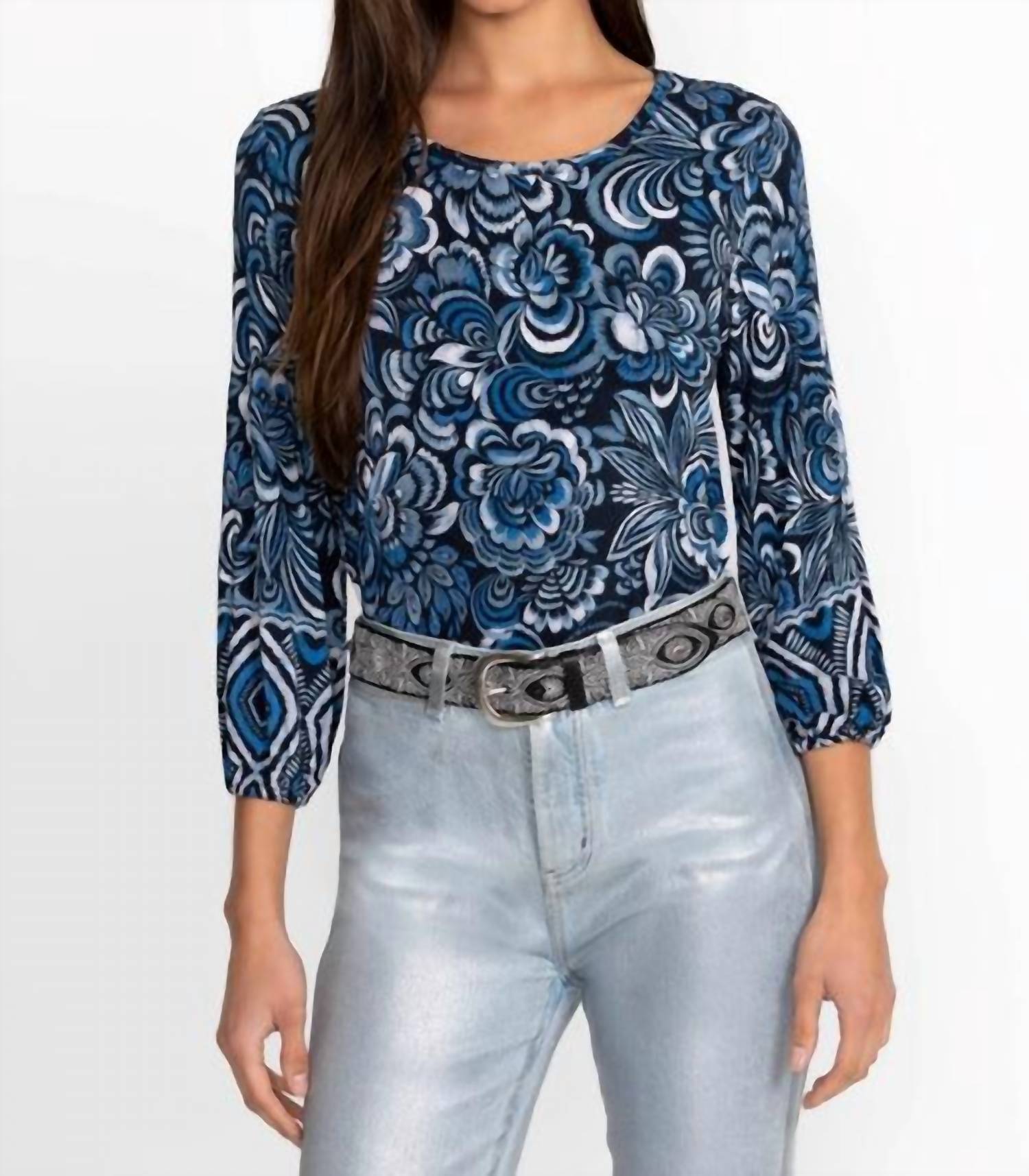 Johnny Was - THE JANIE FAVORITE PUFF SLEEVE KNIT TEE