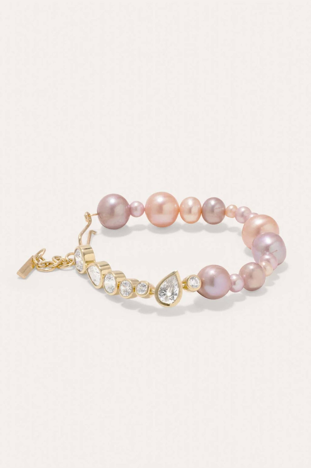 Completedworks - Women's Float Pearl And Zirconia Vermeil Bracelet
